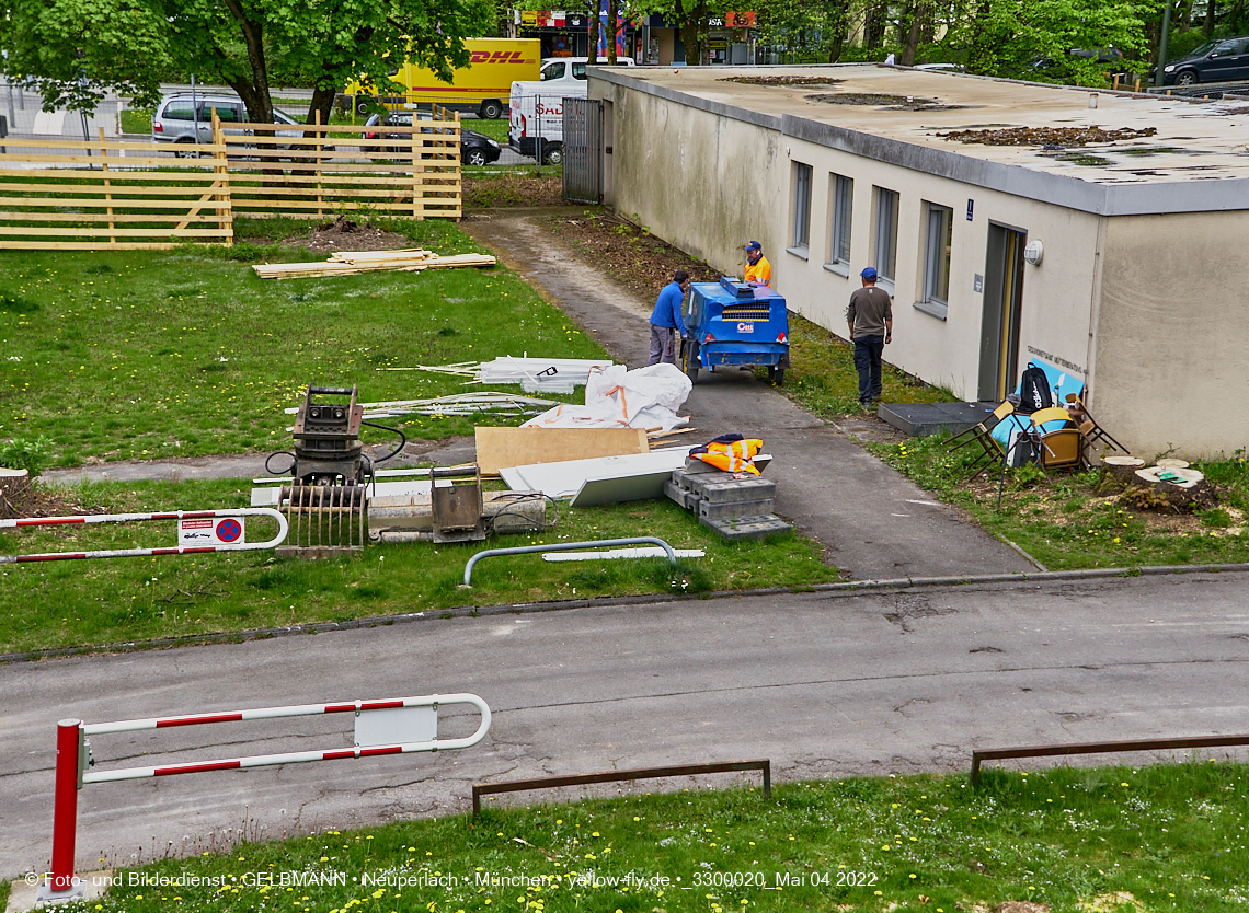 04.05.2022 - Baustelle am Haus für Kinder in Neuperlach